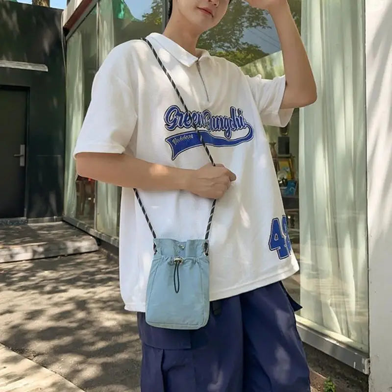 Nylon Square Shoulder Bag