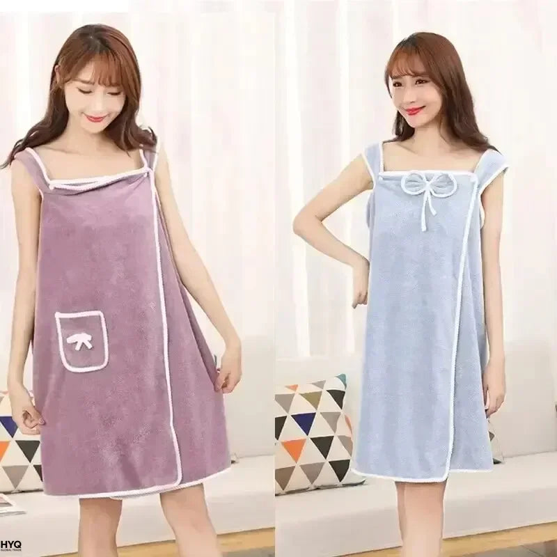 Bath Towel with Straps