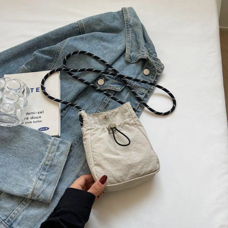 Nylon Square Shoulder Bag