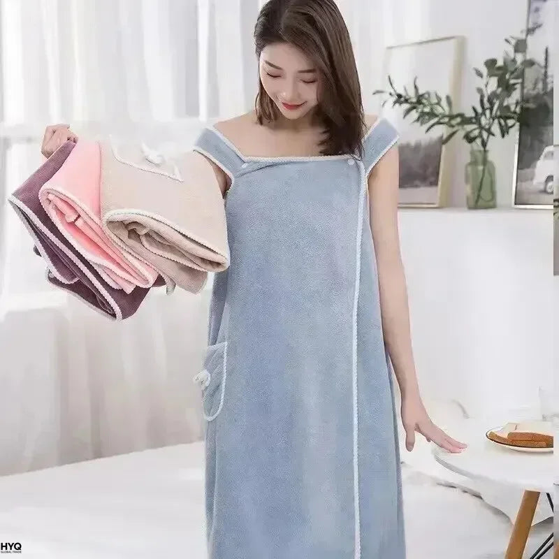 Bath Towel with Straps