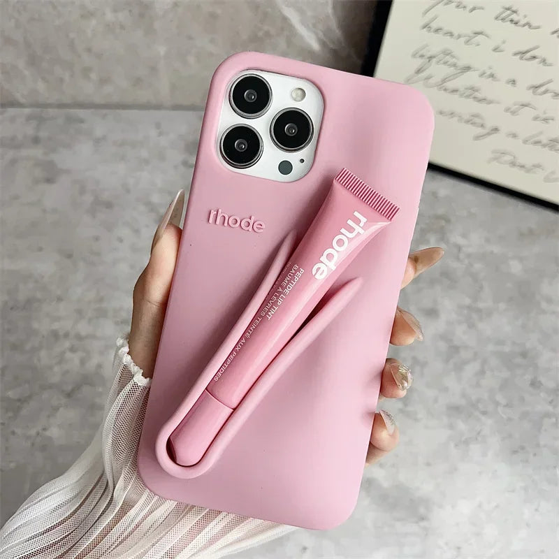 iPhone Case with Lipgloss Case
