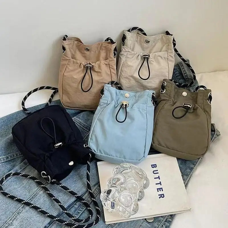 Nylon Square Shoulder Bag