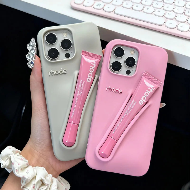 iPhone Case with Lipgloss Case