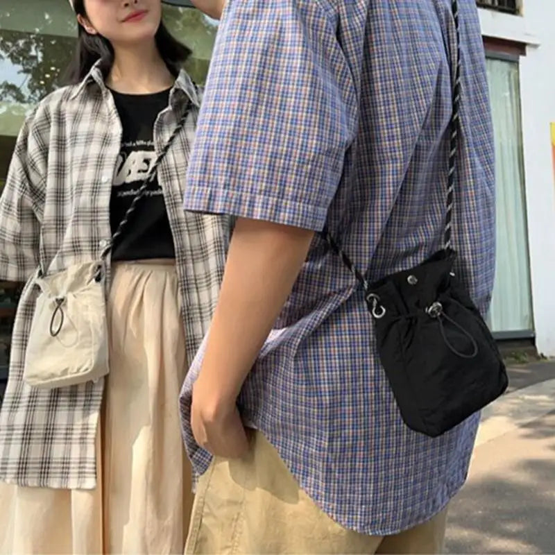 Nylon Square Shoulder Bag