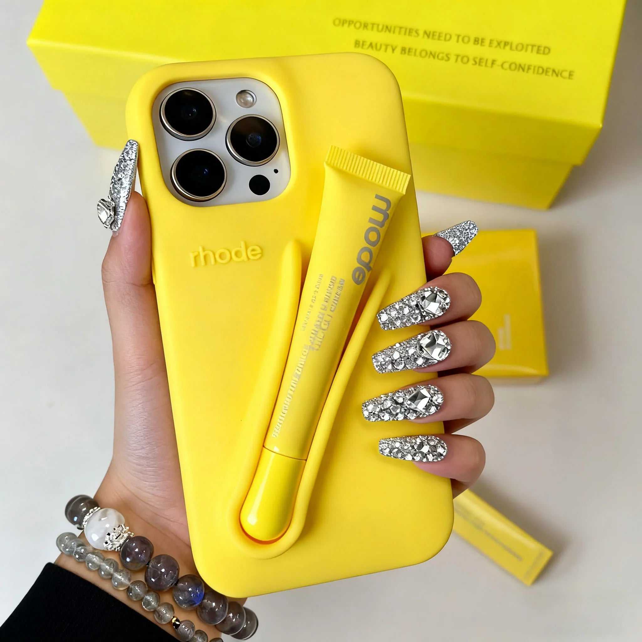 iPhone Case with Lipgloss Case