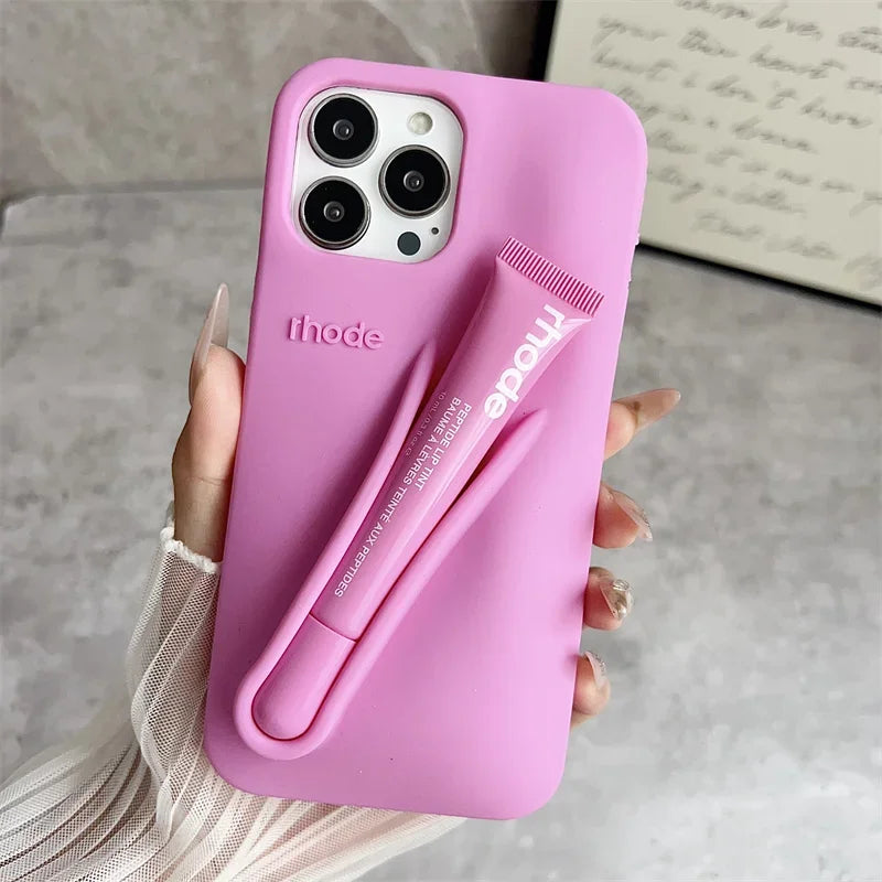 iPhone Case with Lipgloss Case