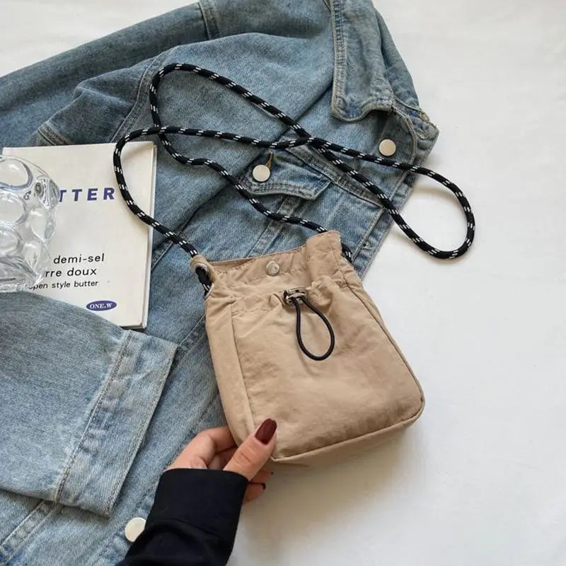 Nylon Square Shoulder Bag