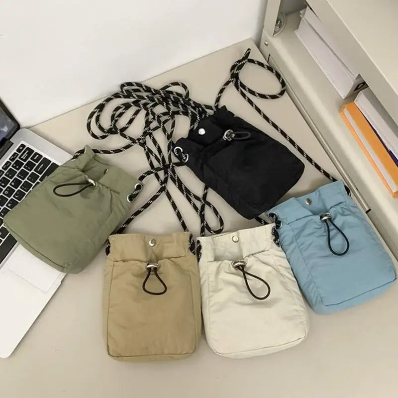Nylon Square Shoulder Bag