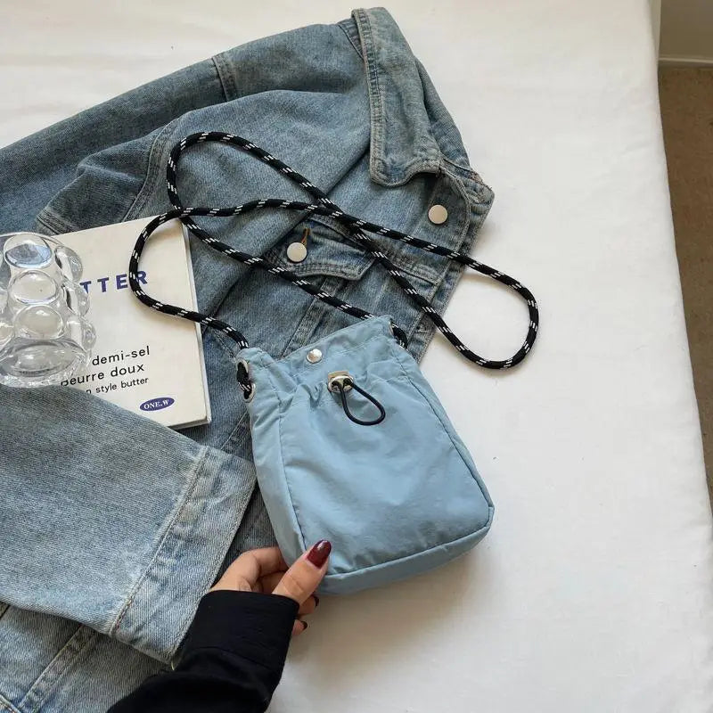 Nylon Square Shoulder Bag