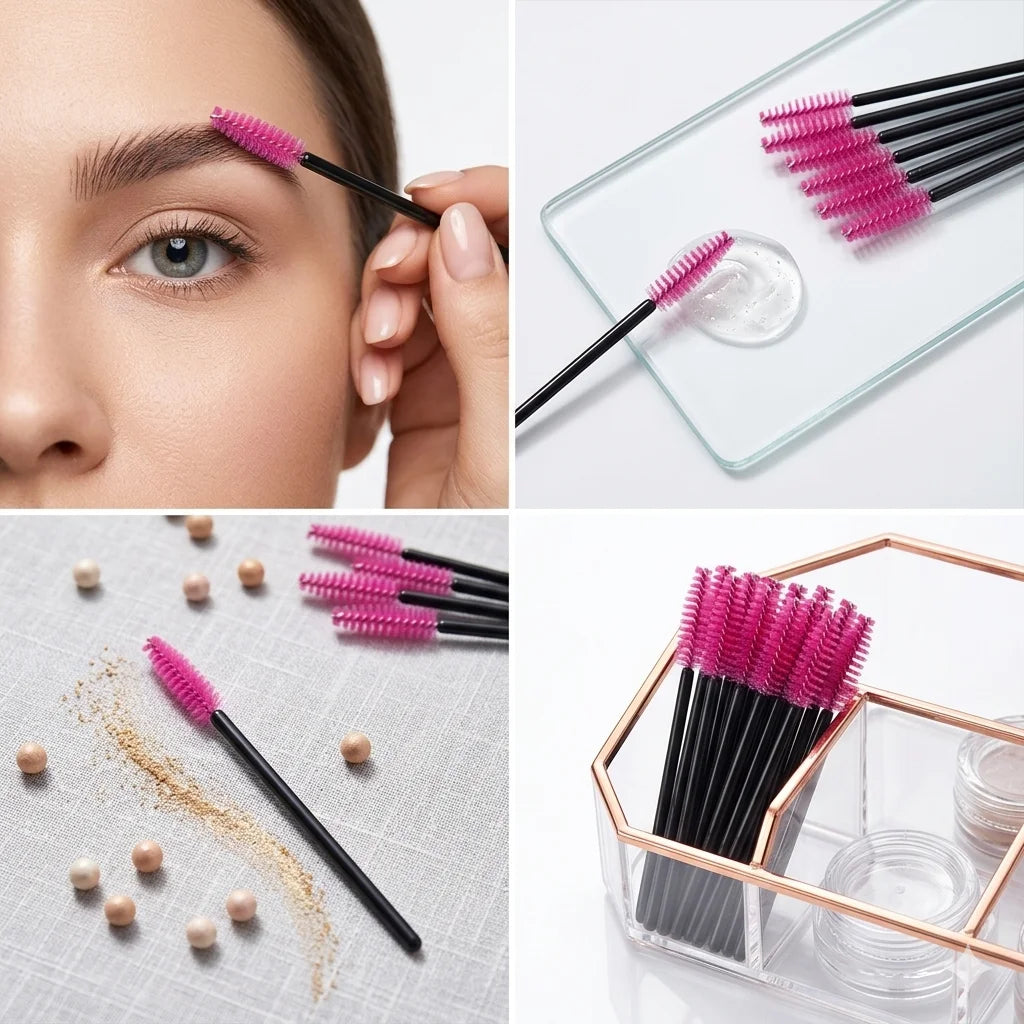 50Pcs Bulk Women Eyelash Brushes