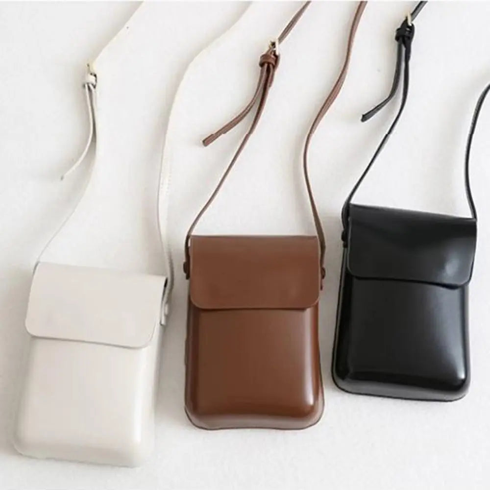 Leather Flap Crossbody Bag