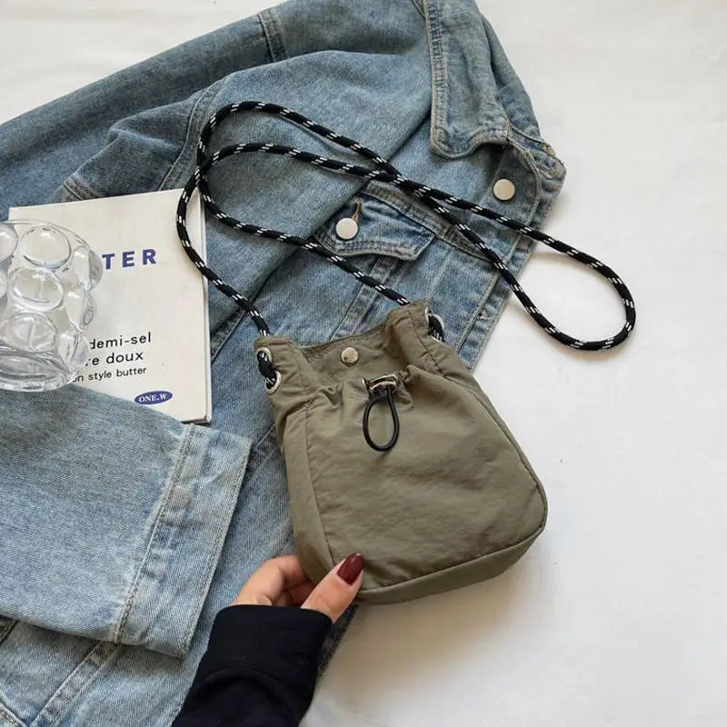 Nylon Square Shoulder Bag