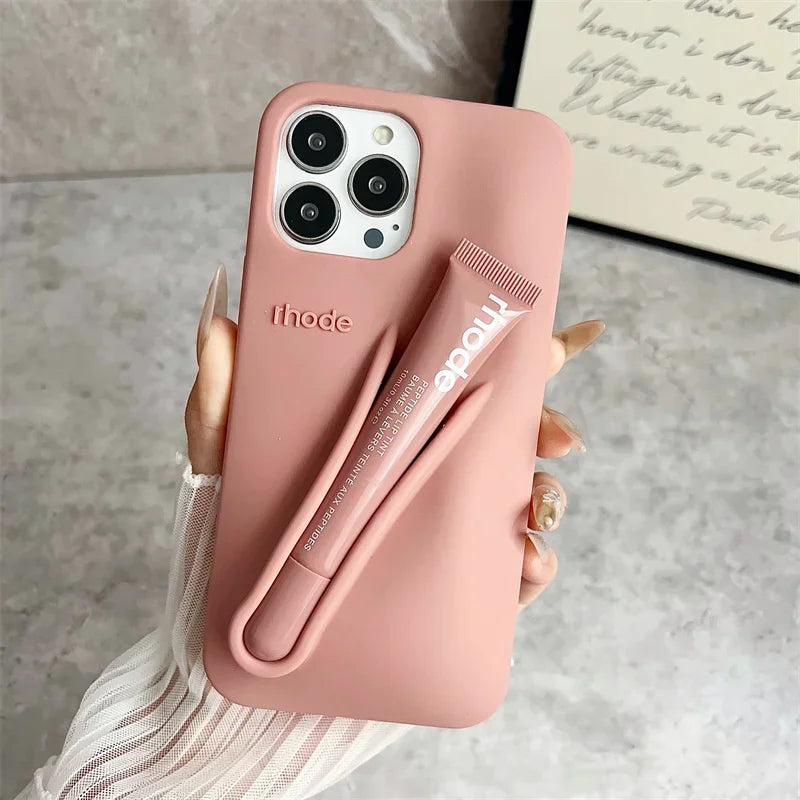 iPhone Case with Lipgloss Case