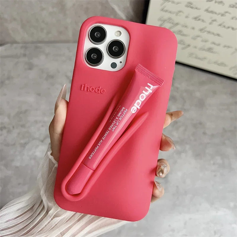iPhone Case with Lipgloss Case