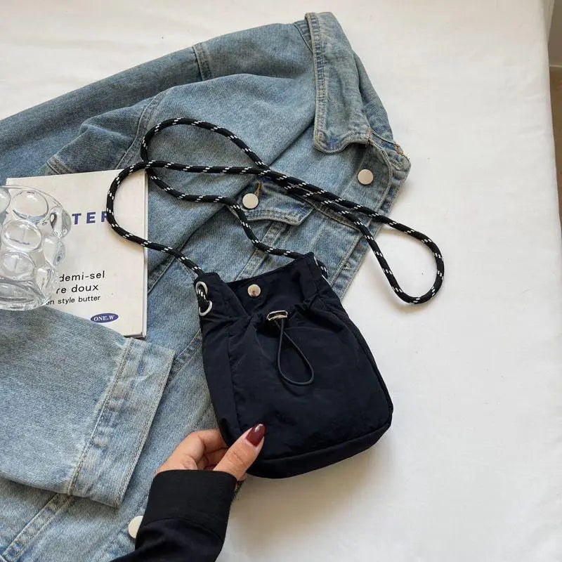 Nylon Square Shoulder Bag