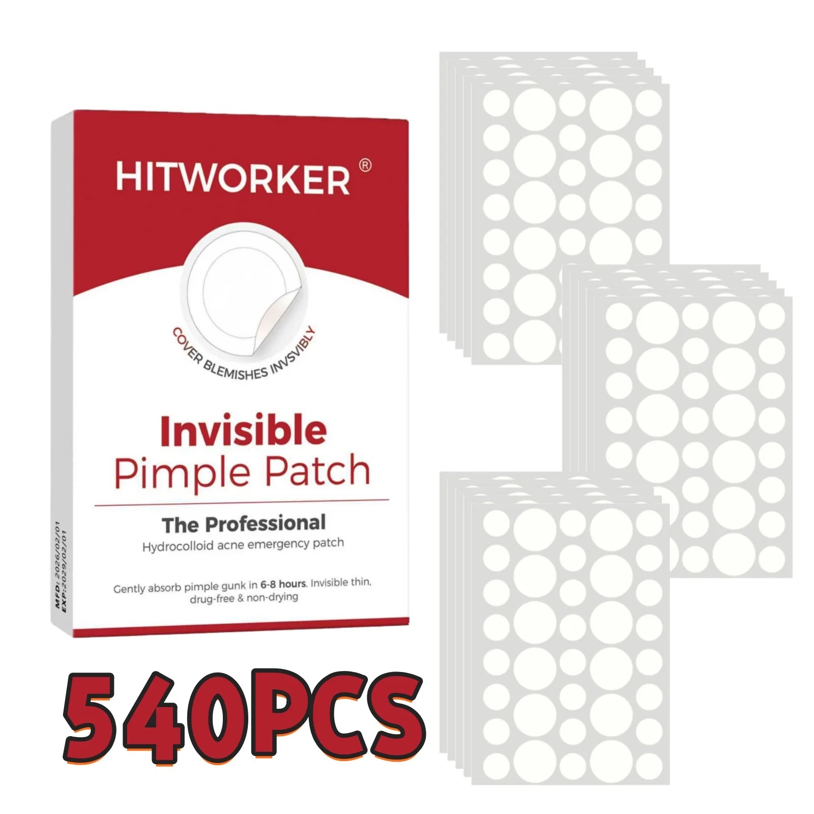 360/540/720PCS Acne Patches