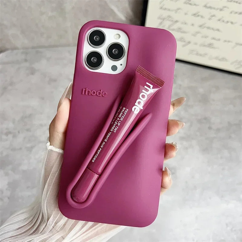 iPhone Case with Lipgloss Case