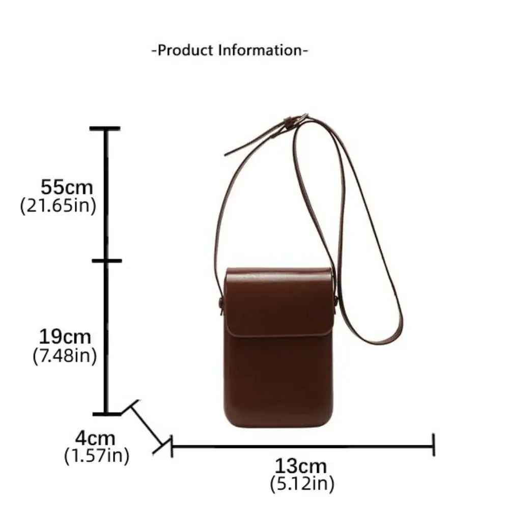Leather Flap Crossbody Bag